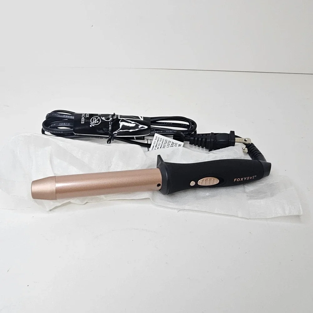 FoxyBae Make Magic Mini Rose Gold Curling Wand Tourmaline Ceramic RG-S-CLU